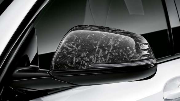 Carcasa de los espejos exteriores de carbono M Performance. BMW Serie 1, M Performance Design, carcasa de los espejos exteriores de carbono.
