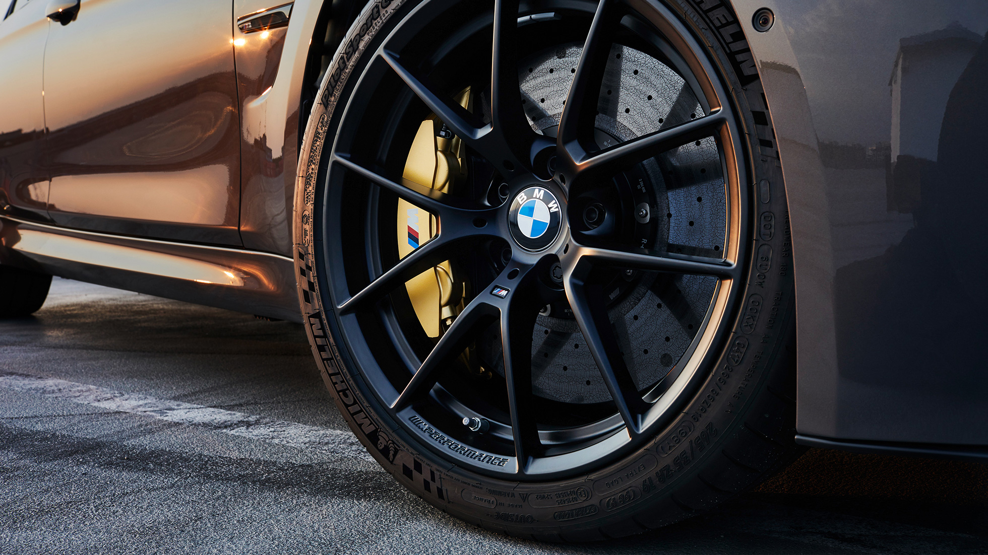 Rines de aleación ligera M Performance de 20” BMW M Performance de radio en Y estilo 763 M Jet Black mate BMW M Performance Design, Rines de aleación ligera M Performance de 20” de radio en Y estilo 763 M Jet Black mate